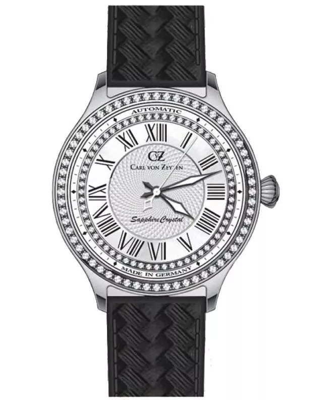 Ρολόι Γυναικεία Carl von Zeyten Hornberg Automatic CVZ0068WH (CVZ0068WHS)