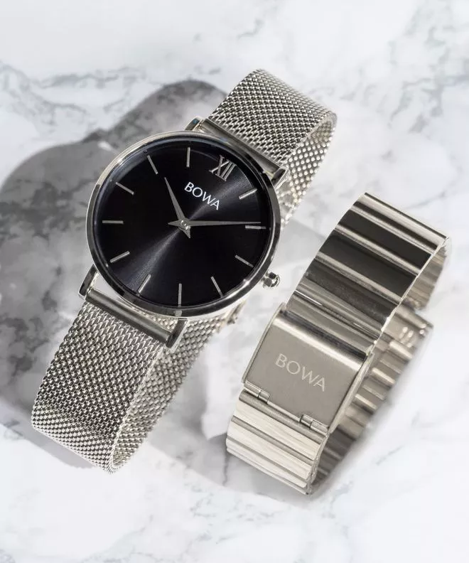 Ρολόι Γυναικεία BOWA London Black-Silver 33 SET LO335-15-165M