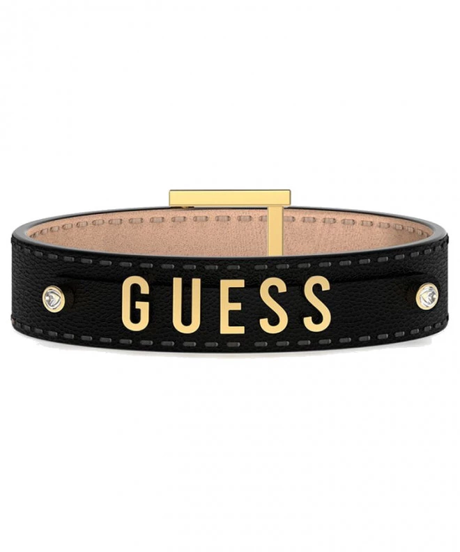 Βραχιόλι Guess Bransoletka Iconic Leather JUBB01496JWYGBKT-U
