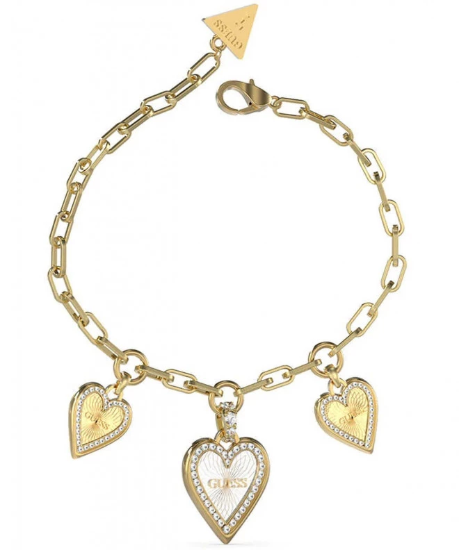 Βραχιόλι Guess Love Me Tender White Heart JUBB03235JWYGRHL