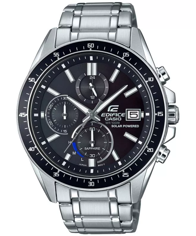Ρολόι Ανδρικά Edifice Casio Premium 3D Face Sapphire Solar EFS-S510D-1AVUEF
