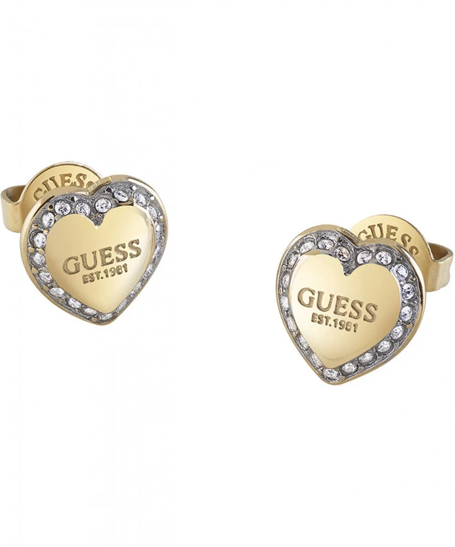 Σκουλαρίκια Guess Fine Heart JUBE01427JWYGT-U