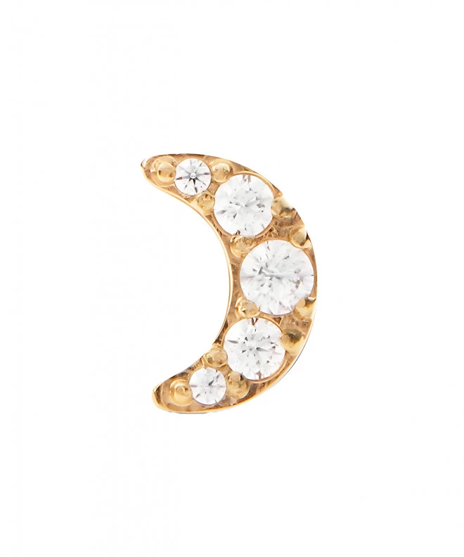 Σκουλαρίκι Daniel Wellington Crystal Moon Stud Gold DW00400865
