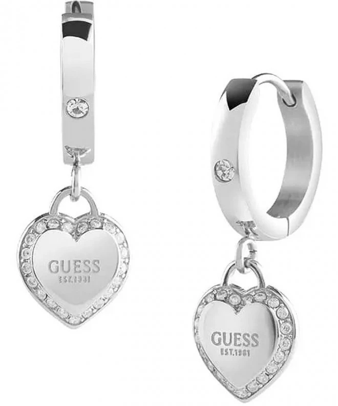 Σκουλαρίκια Guess Fine Heart JUBE01426JWRHT/U