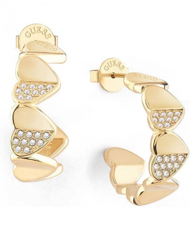 Σκουλαρίκια Guess Kolczyki Lovely Guess JUBE03040JWYGT/U