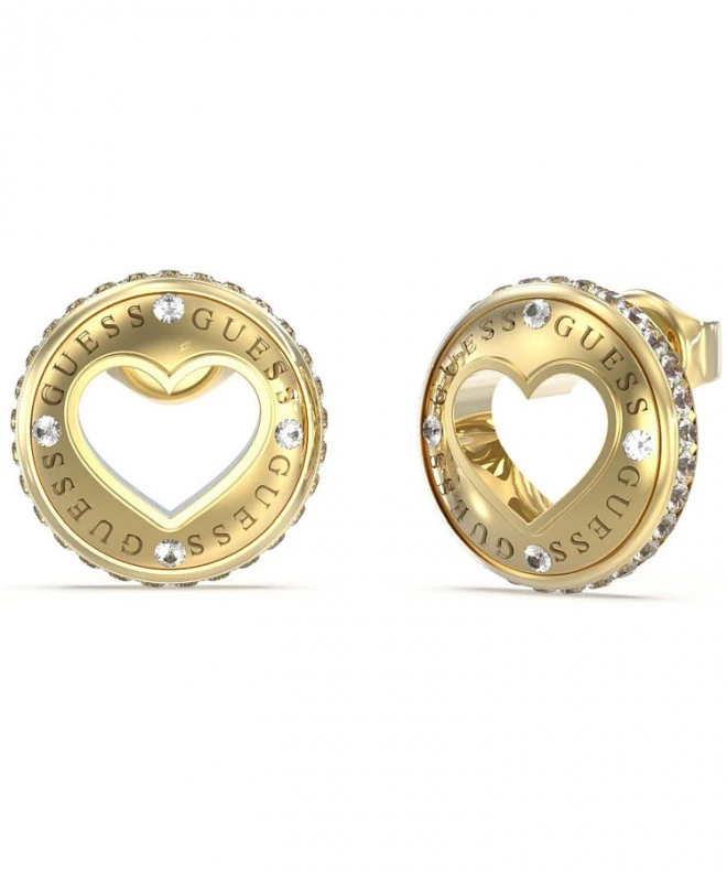 Σκουλαρίκια Guess Kolczyki Rolling Hearts JUBE03341JWYGT-U