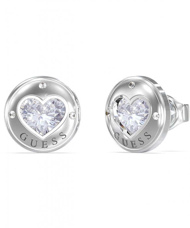 Σκουλαρίκια Guess Rolling Hearts JUBE03349JWRHT/U