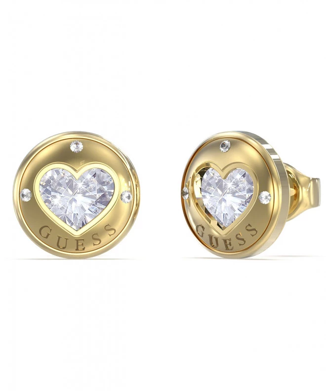 Σκουλαρίκια Guess Kolczyki Rolling Hearts JUBE03349JWYGT-U
