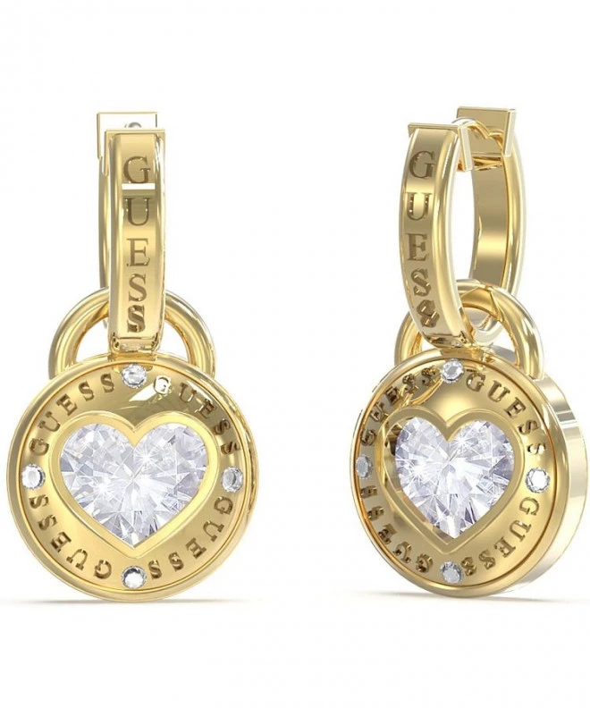 Σκουλαρίκια Guess Kolczyki Rolling Hearts JUBE03351JWYGT-U