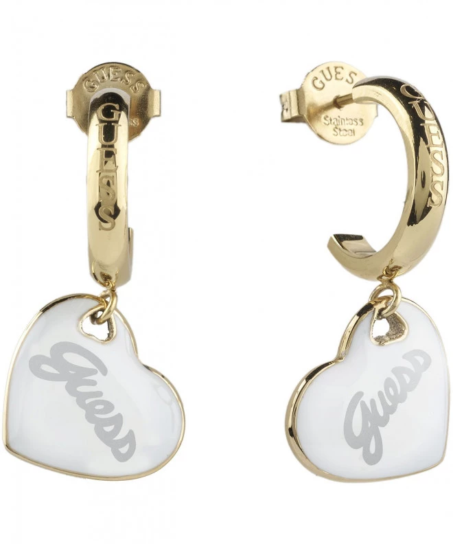 Σκουλαρίκια Guess Vintage Guess JUBE05151JWYGWHT/U