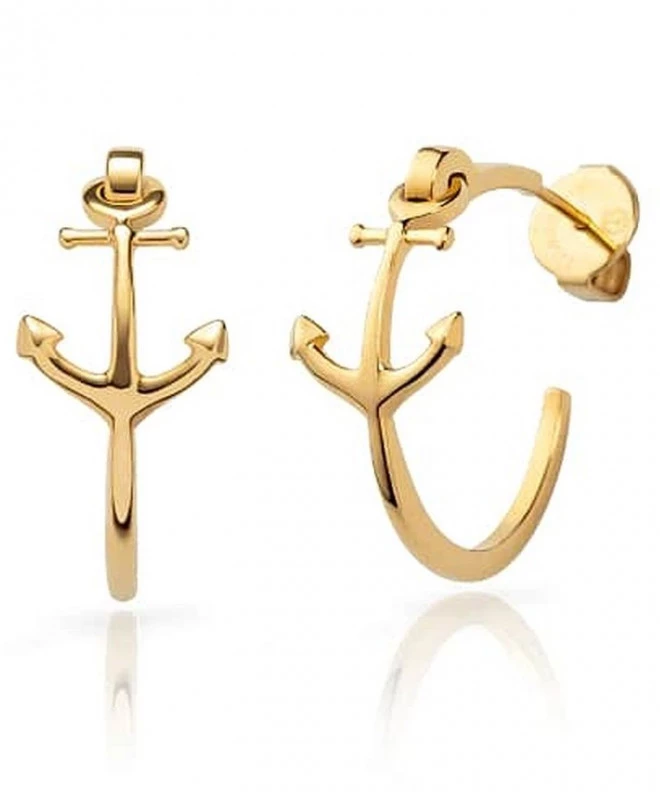 Σκουλαρίκια Paul Hewitt The Anchor II Gold PH-JE-1240