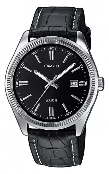 Ρολόι Ανδρικά Casio Collection MTP μαύρο MTP-1302PL-1AVEF