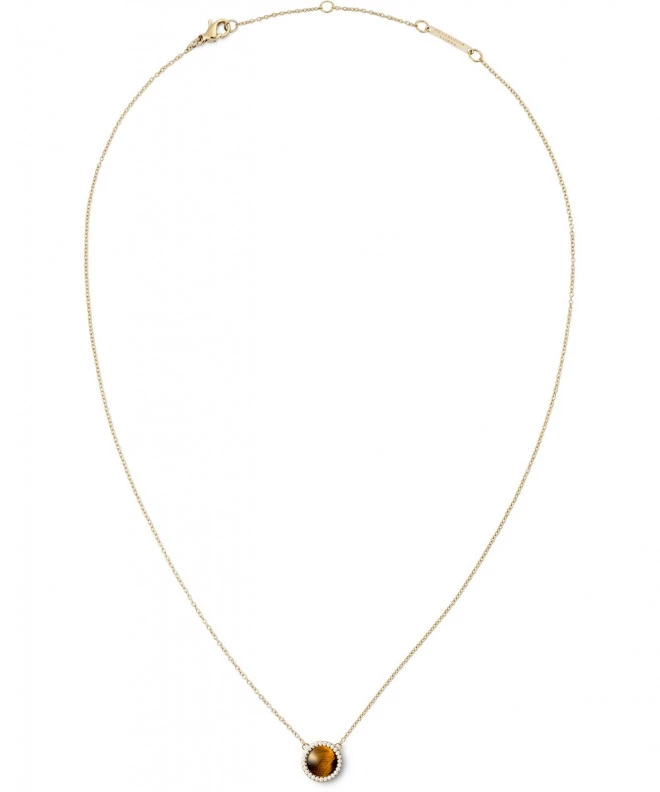 Κολιέ Daniel Wellington Audrey Tiger Eye Gold DW00401445