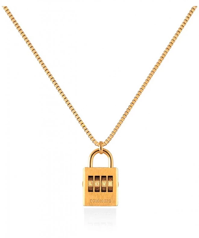 Κολιέ Tom Hope Padlock Necklace Gold TM0671