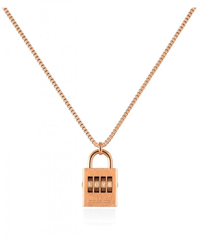 Κολιέ Tom Hope Padlock Necklace Rose TM0672