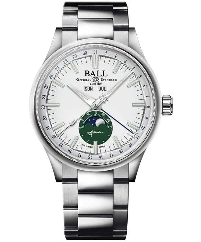 Ρολόι Ανδρικά Ball Engineer II Moon Calendar Limited Edition NM3016C-S1J-WHGR