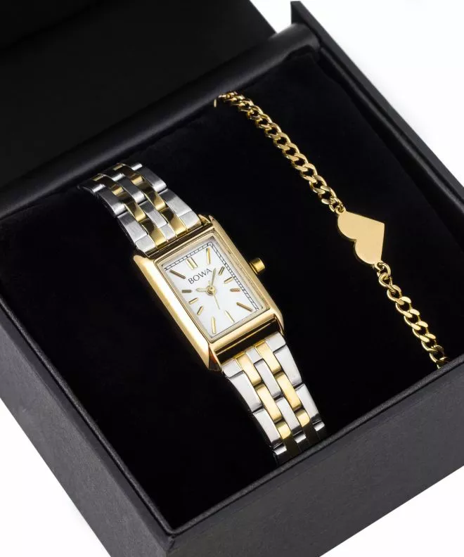 Ρολόι Γυναικεία BOWA Paris White Silver-Gold Steel 20 Gift Set PS194-54-148S-419-02