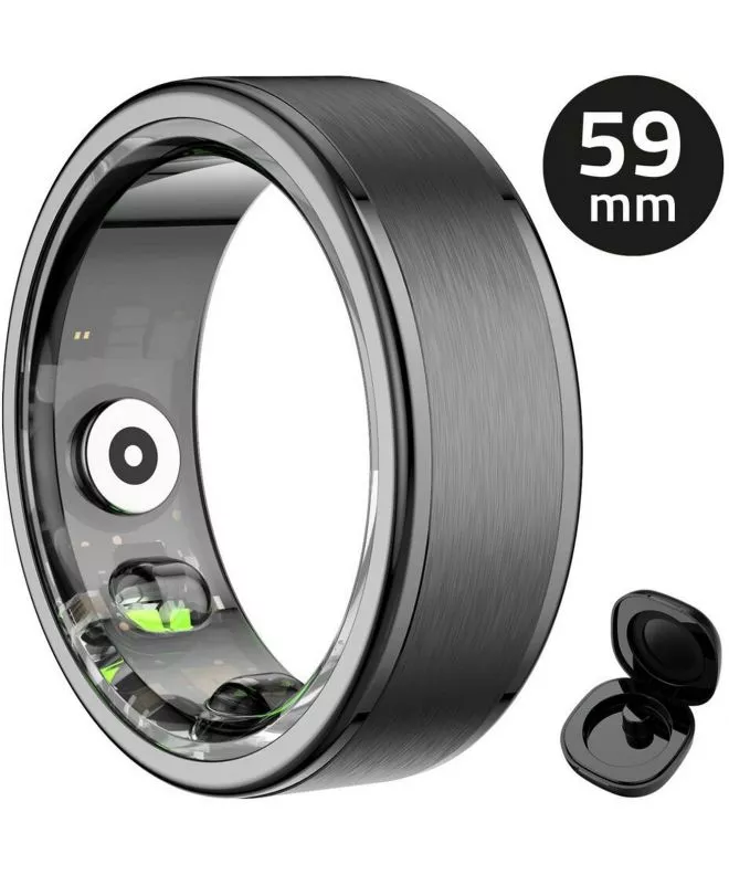 Smartring για Γυναίκες και Άνδρες Manta OneRing Μαύρο 59 mm SR01BK-59