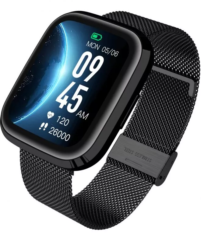 Smartwatch για Γυναίκες και Άνδρες Garett GRC STYLE Black Steel 5904238484845