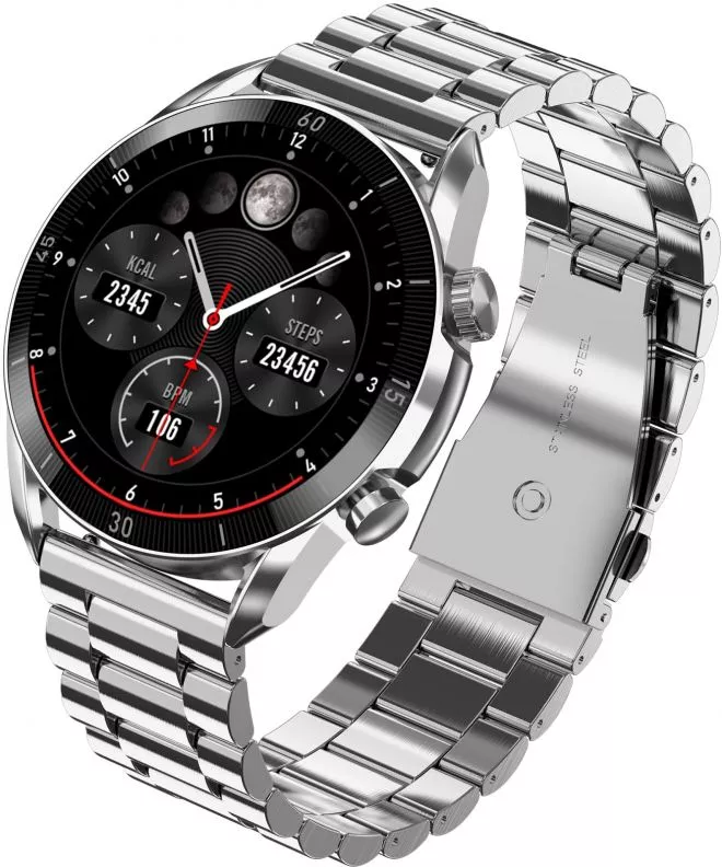 Smartwatch Ανδρικά Garett V10 Silver Steel 5904238485606