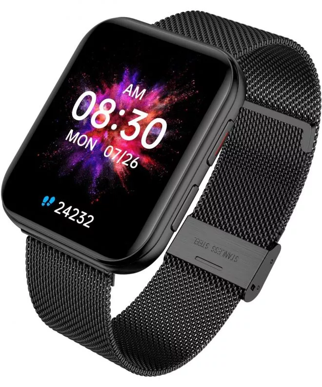 Smartwatch για Γυναίκες και Άνδρες Garett GRC Maxx Black Steel 5904238484760