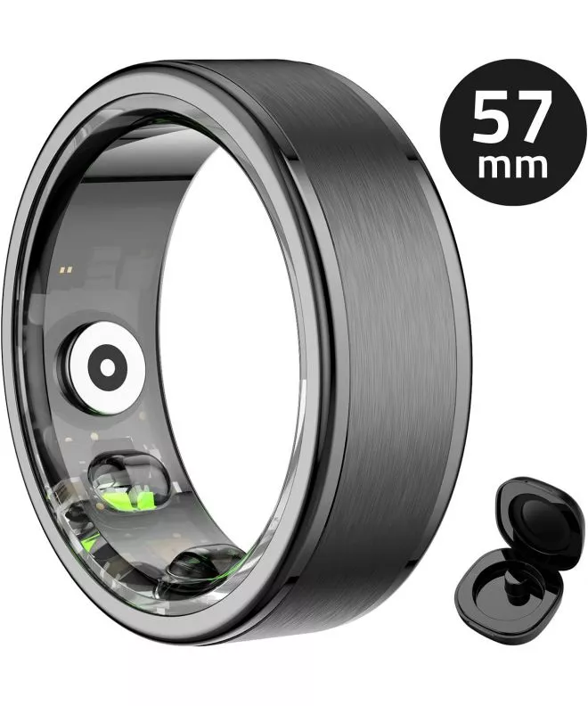 Smartring για Γυναίκες και Άνδρες Manta OneRing Μαύρο 57 mm SR01BK-57
