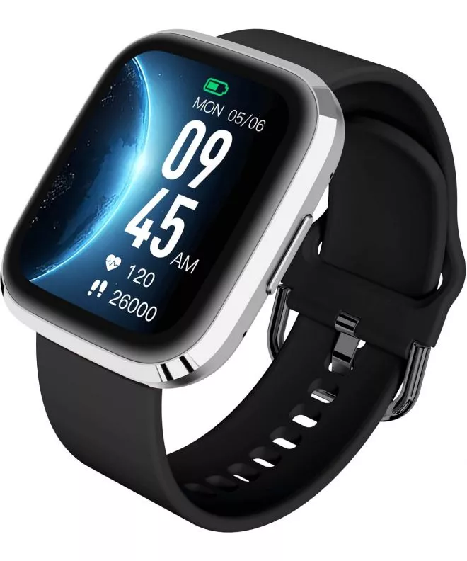 Smartwatch για Γυναίκες και Άνδρες Garett GRC STYLE Silver Black 5904238484890