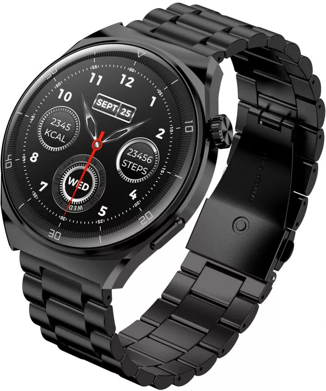 Smartwatch Ανδρικά Garett V12 Black Steel 5904238485620