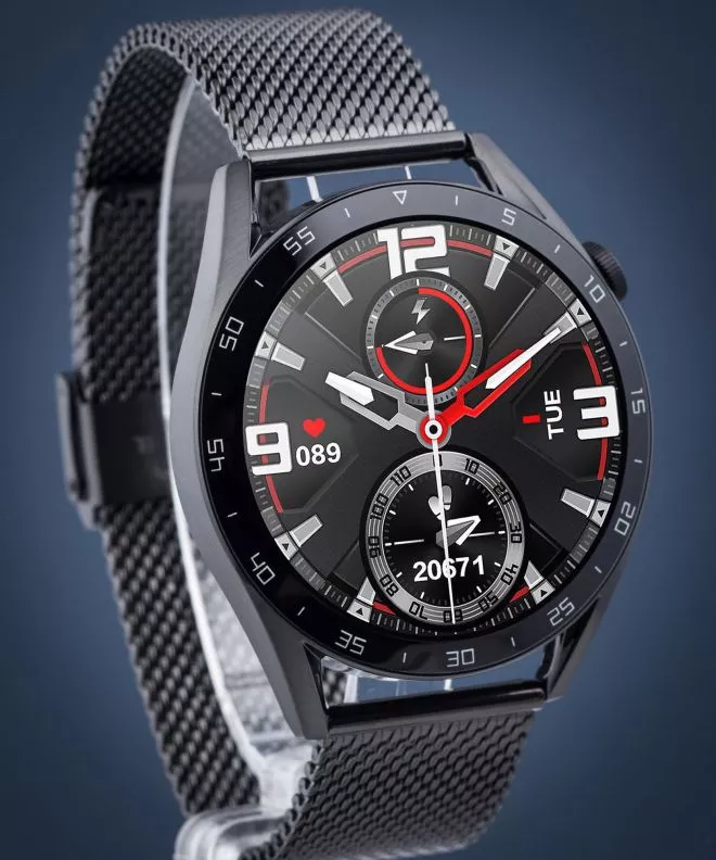 Smartwatch Ανδρικά Pacific 42 Sport Black PC00347