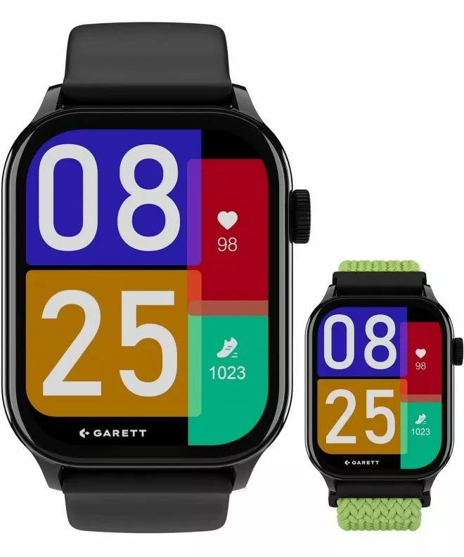 Smartwatch για Γυναίκες και Άνδρες Garett Activity 3 Μαύρο SET 5904238487242