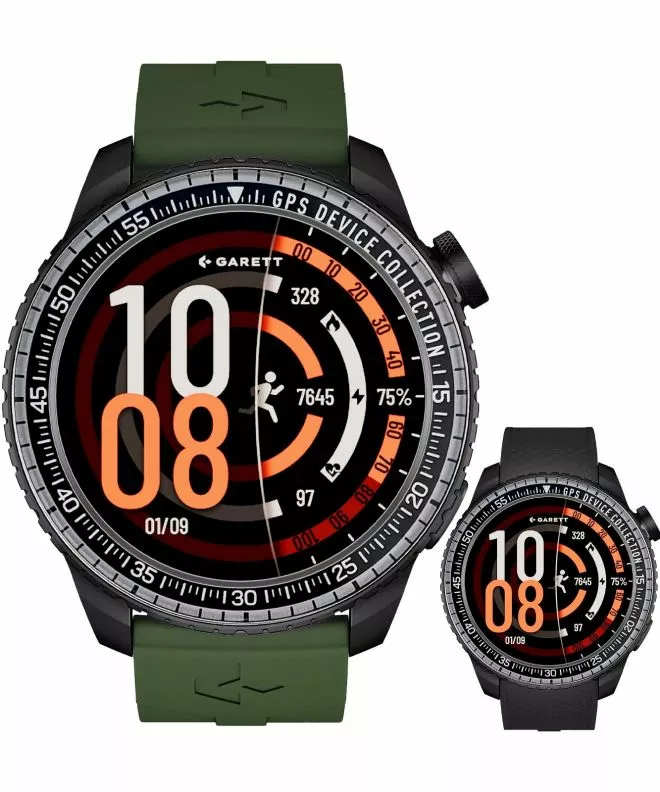 Smartwatch Ανδρικά Garett Compass Black SET 5904238487372