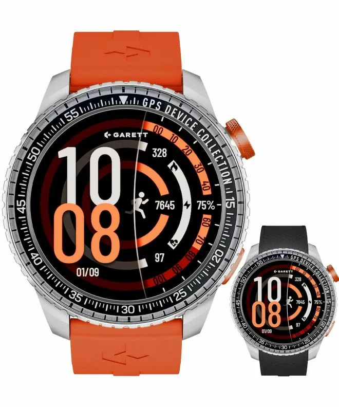Smartwatch Ανδρικά Garett Compass Silver SET 5904238487365