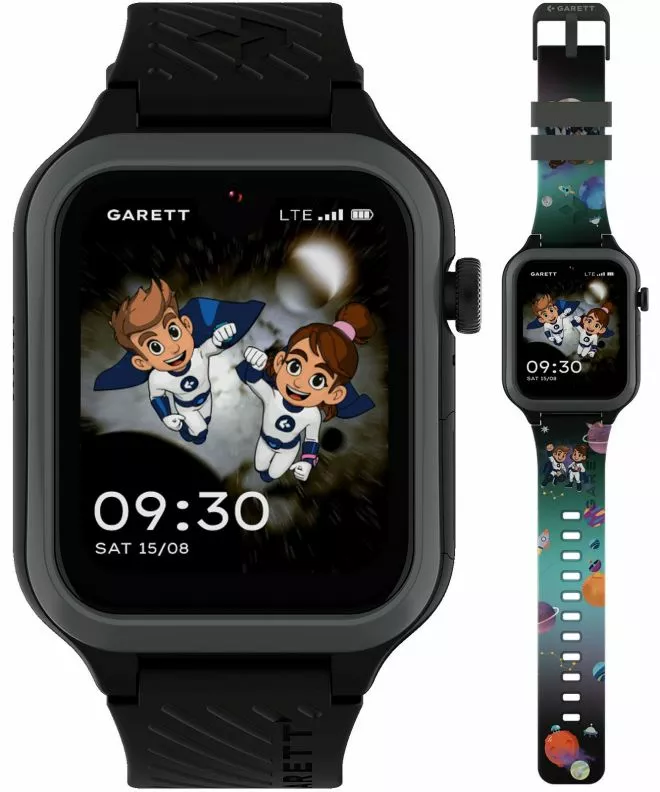 Smartwatch Παιδικά Garett Kids Essa AI 4G Μαύρο SET 5904238487266