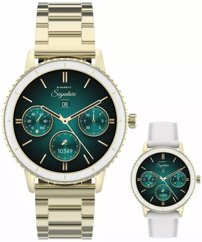 Smartwatch Γυναικεία Garett Signature Grace Gold Solid SET 5904238485088
