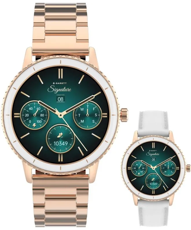 Smartwatch Γυναικεία Garett Signature Grace Rose Gold Solid SET 5904238485071