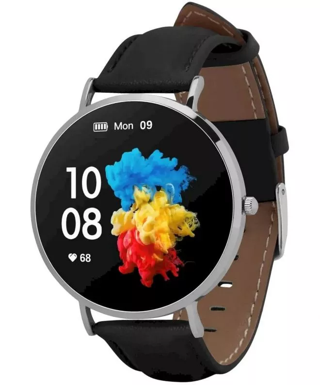 Smartwatch Γυναικεία Garett Verona Ασημένιο-Μαύρο 5904238484517