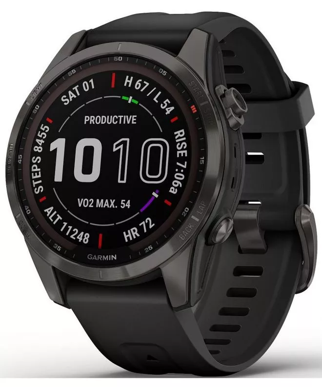 Smartwatch για Γυναίκες και Άνδρες Garmin Fenix 7S Sapphire Solar 010-02539-25