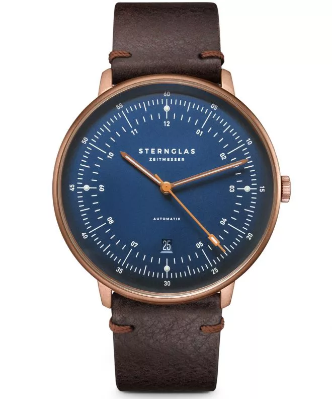 Ρολόι Ανδρικά Sternglas Hamburg Dark Blue Bronze Automatic S02-HH27-VI17