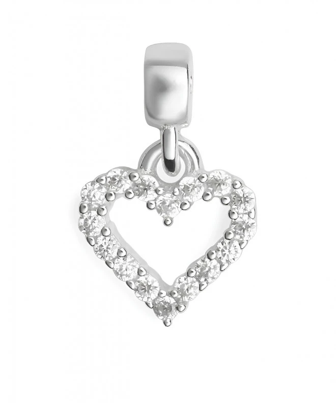 Κρεμάστρα Daniel Wellington Heart Contour Crystal Charm Silver DW00401051