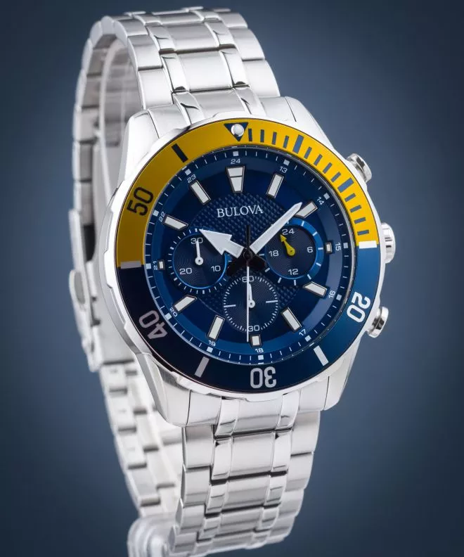Ρολόι Ανδρικά Bulova Sport Blue Chronograph 98A245