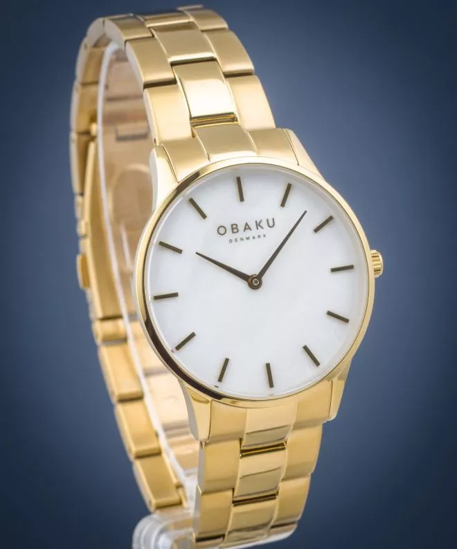 Ρολόι Γυναικεία Obaku Lyng Lille-Gold V247LXGWSG