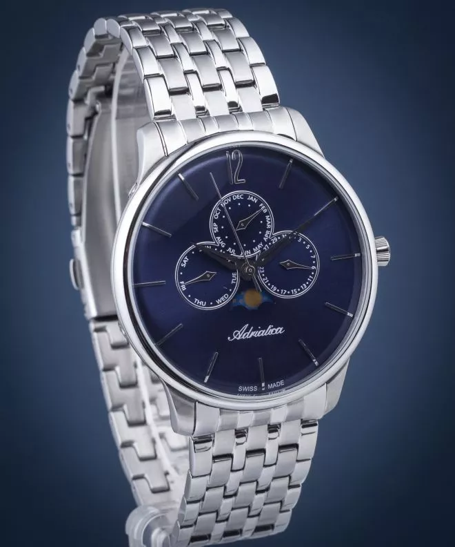Ρολόι Ανδρικά Adriatica Moon Phase A8269.5155QF