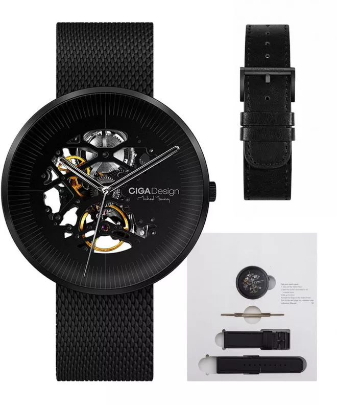 Ρολόι Ανδρικά Ciga Design MY Series Stainless Steel Skeleton Automatic M021-BLBL-W13