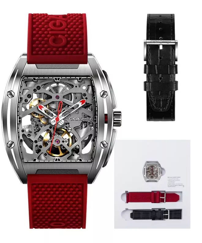 Ρολόι Ανδρικά Ciga Design Z-Series Edge Stainless Steel Skeleton Automatic Z031-SISI-W15RE