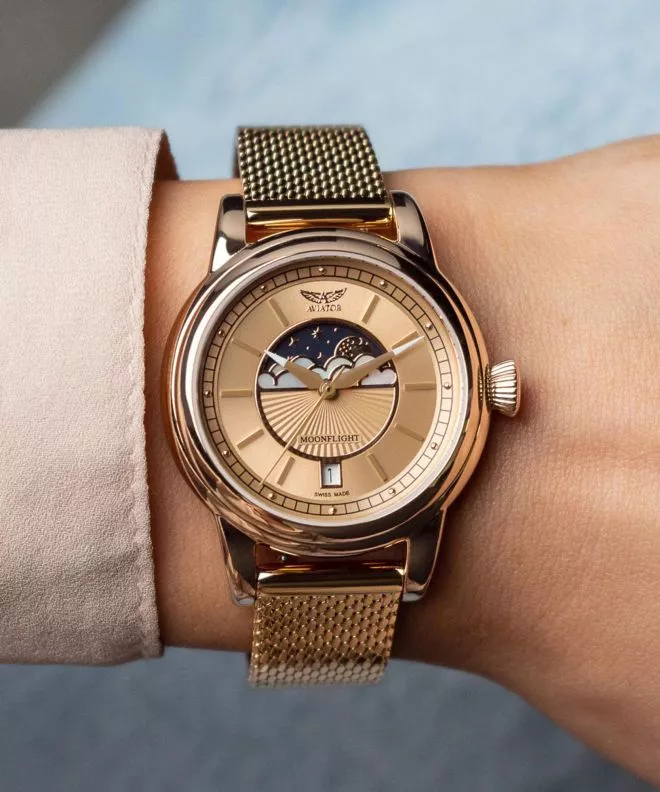 Ρολόι Γυναικεία Aviator Douglas Moonflight Limited Edition V.1.33.2.260.5