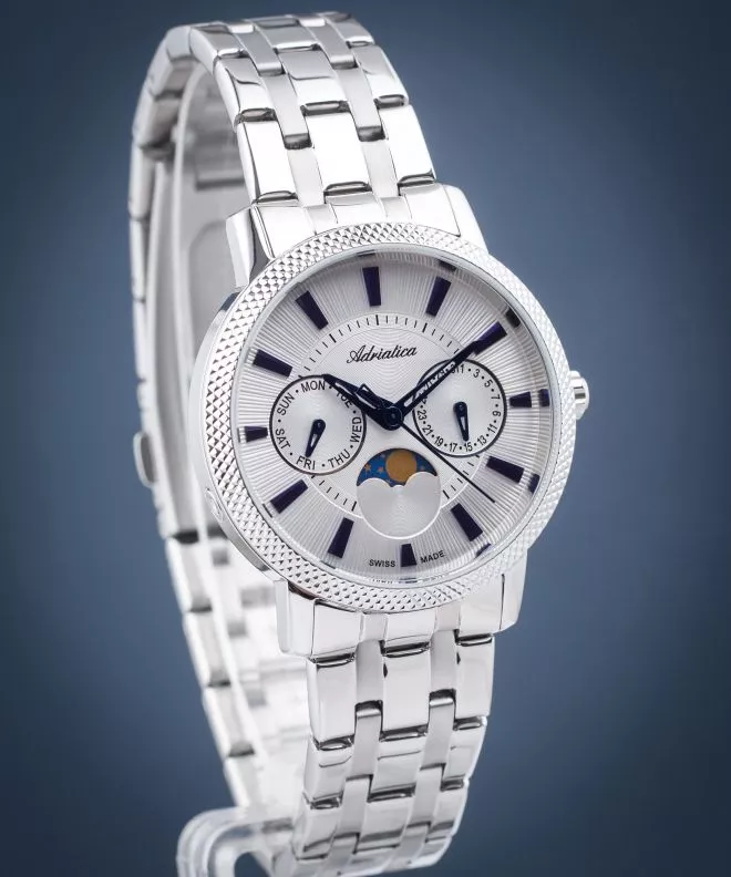 Ρολόι Γυναικεία Adriatica Multifunction Moonphase A3808.51B3QF