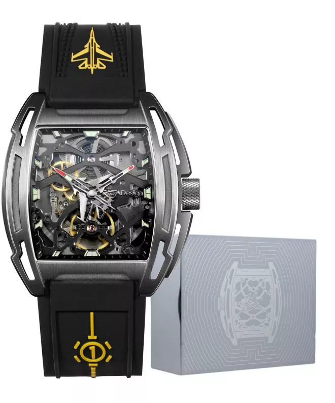 Ρολόι Ανδρικά Ciga Design Aircraft Carrier Skeleton Limited Edition Z061-IPTI-W5BK