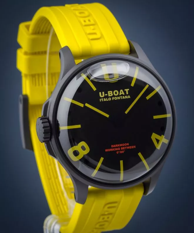 Ρολόι Ανδρικά U-Boat Darkmoon 44 BK Yellow PVD 9522