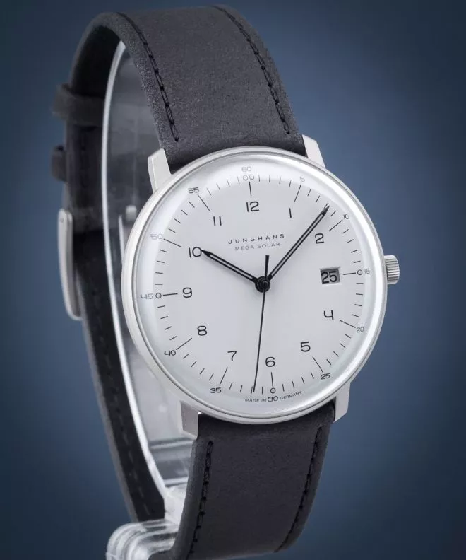 Ρολόι για Γυναίκες και Άνδρες Junghans max bill MEGA Solar Radio-Controlled 059/2023.02