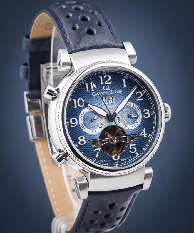 Ρολόι Ανδρικά Carl von Zeyten Ruhestein Open Heart Automatic CVZ0075BLS